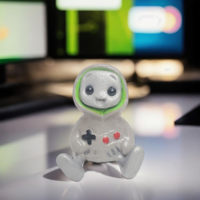 Nostalgia Gaming Hoodie Robot Resin Figure - Thumbnail 4