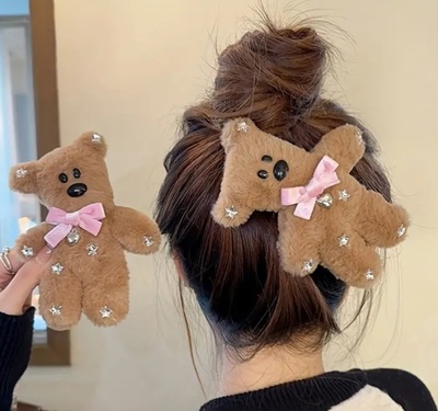 Teddy Bear Hair Clip