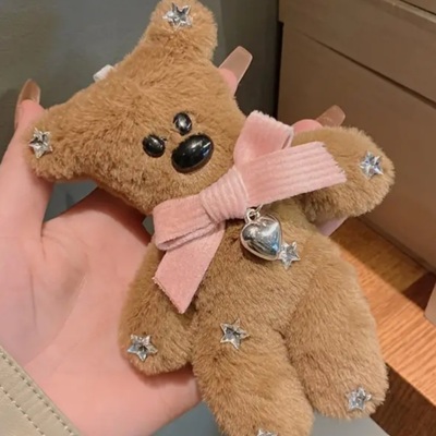 Teddy bear hair clip
