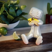 I Luv You Taco Robot Resin Art Toy Figurine  - Thumbnail 6