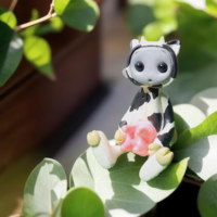 Mad Cow Robot Resin Art Toy Figure - Thumbnail 3