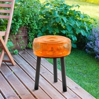 FLOOFY STOOL EKO ALUMINIUM Frame - TAFLCNEKO05OC - Thumbnail 1
