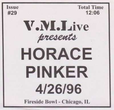 7": Horace Pinker "VML Live"