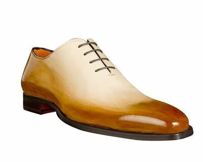 New Men's handmade colored leather lace up dress shoes unique leather shoes