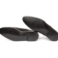 Handmade men Black Side Buttons Two Tone Color Boots - Thumbnail 1