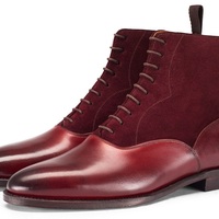 HANDMADE BOOT FOR MEN, MAROON COLOR BOOT, MENS LEATHER BOOT, ANKLE BOOT, SNEEKER - Thumbnail 2