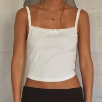 Pink Lace Bow Camisole  - Thumbnail 4