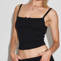 Pink Lace Bow Camisole  - Thumbnail 8