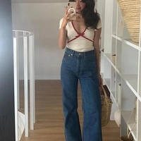 Red Bow Short Sleeve T-shirt  - Thumbnail 4