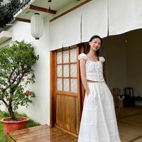 White French Tank Top + Skirt - Thumbnail 4