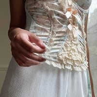 French Floral Corset Top - Thumbnail 4