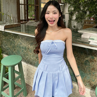 Blue Bow Preppy Dress  - Thumbnail 6