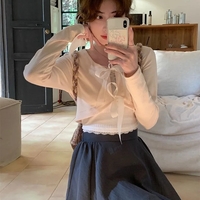 2PCS Bow Cropped Cardigan  - Thumbnail 3