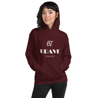 "Be Brave" Christian Unisex Hoodie - Thumbnail 3