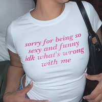 SORRY FOR BEING SO SEXY AND FUNNY BABY TEE - Thumbnail 2