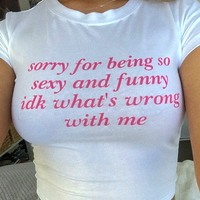 SORRY FOR BEING SO SEXY AND FUNNY BABY TEE - Thumbnail 3