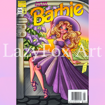 Barbie wisteria doll fashion comic cover print