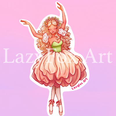 Spring fairy sticker