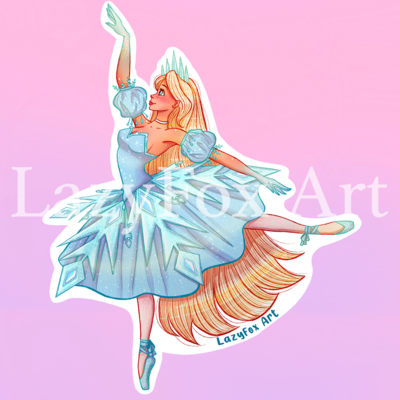 Snow fairy sticker