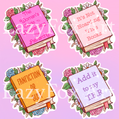 Book lovers stickers series 2