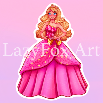 Princess charm school blair sticker