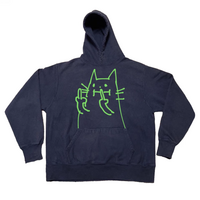 CAT MIDDLE FINGER HOODIE - Thumbnail 1