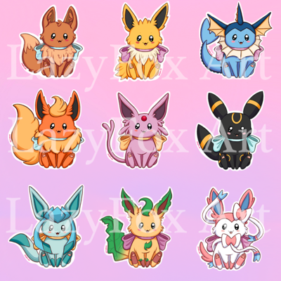Eeveeloution stickers