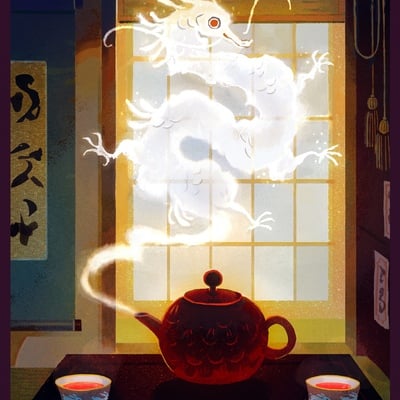 Kettlesmoke dragon print