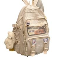 Large Capacity Backpack College Student Shoulder Bag - Thumbnail 4