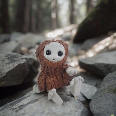 Bitfoot robot resin art toy figurine