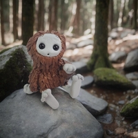 BitFoot Robot Resin Art Toy Figurine - Thumbnail 3