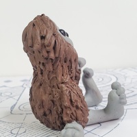 BitFoot Robot Resin Art Toy Figurine - Thumbnail 4