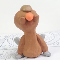 Capybara Hoodie Robot Resin Art Toy Figure - Thumbnail 6