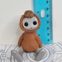 Capybara Hoodie Robot Resin Art Toy Figure - Thumbnail 9