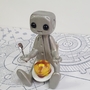 PANCAKES! Robot Resin Art Toy Figure-2