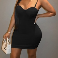 ‘Fit me Right’ Black Bodycon Dress  - Thumbnail 1