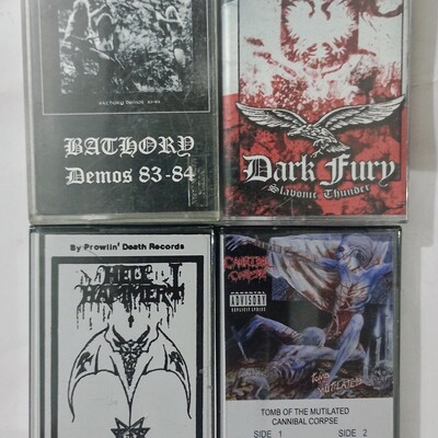 Bathory , dark fury, hellhammer , cannibal corpse tapes  - Thumbnail 2