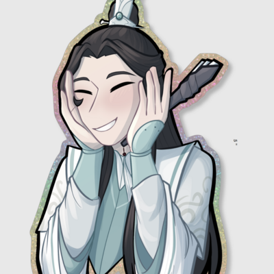 Wind master large die cut sticker 7 glitter