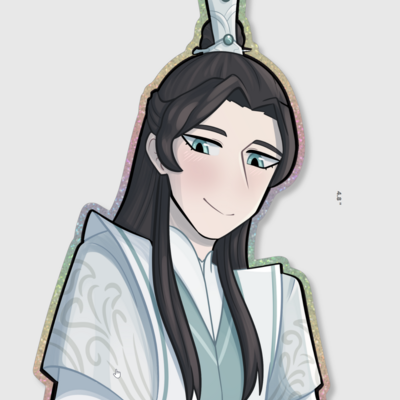 Wind master large die cut sticker 12 glitter