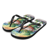 Lucky Wee Boy Frabic Flip-Flops - Thumbnail 1