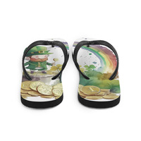 Golden Fabic Flip-Flops - Thumbnail 2