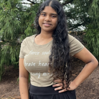 Fierce Brave Strong Crop Tee - Thumbnail 3