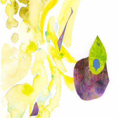 Unframed original art - fragments [ss24dw001] 2024, paper collage, pen & watercolor