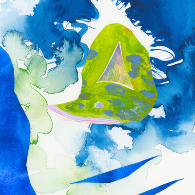 Unframed original art - fragments [ss24dw004] 2024, paper collage, pen & watercolor