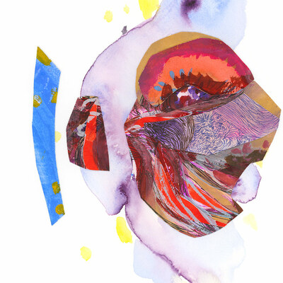 Unframed original art - fragments [ss24dw005] 2024, paper collage, pen & watercolor