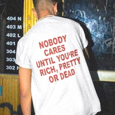 Free shipping-nobody cares tee - Thumbnail 2