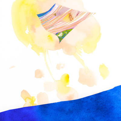 Unframed original art - fragments [ss24dw006] 2024, paper collage, pen & watercolor