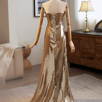 Mermaid Sequins Long Prom Dress - Thumbnail 2