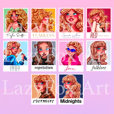 Taylor swift eras tour polaroid magnets