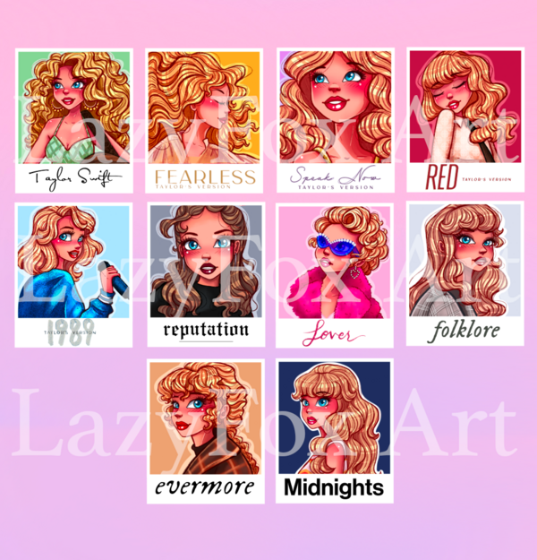 Taylor Swift Eras Tour Polaroid Magnets